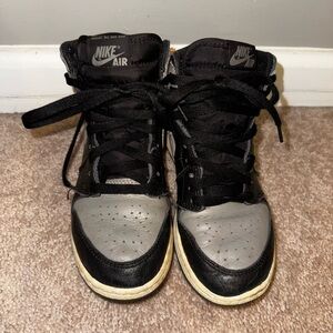 Nike Air Black and Gray High-Top Sneakers